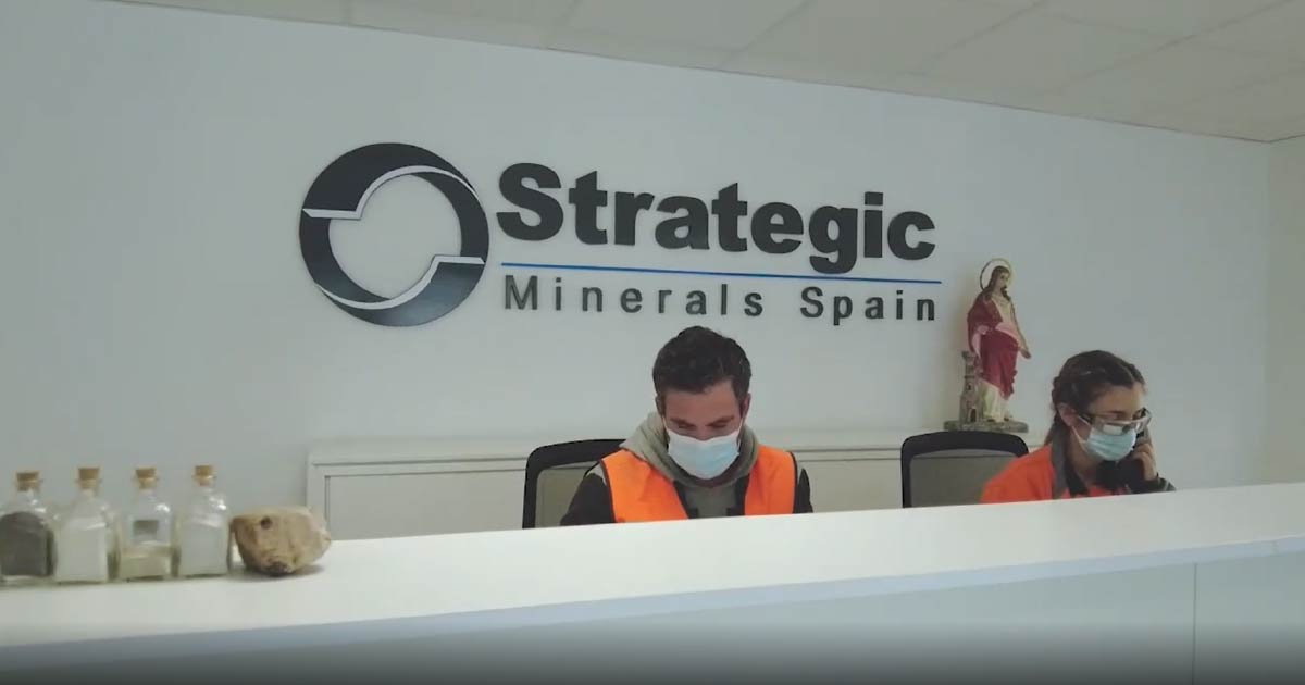 Entrada de las oficinas de Strategic Minerals